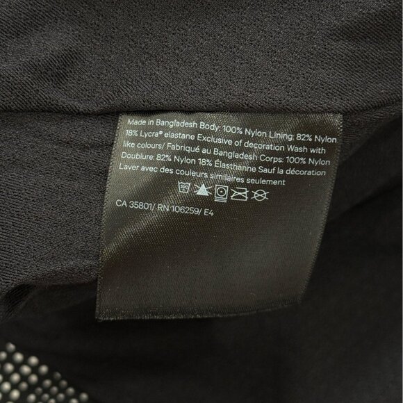 Lululemon Here To Move Jacket Free Spirit Black White Hidden Hood Women Size 12 - Picture 11 of 11